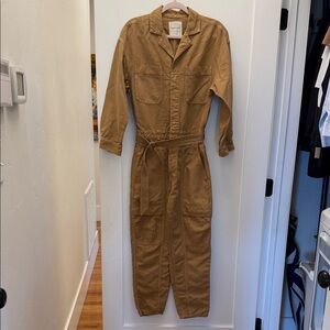 Citizens of Humanity Tan Utility Jumpsuit